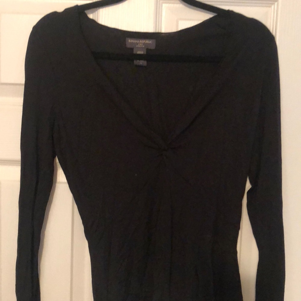 Cross over in front long sleeve shirt